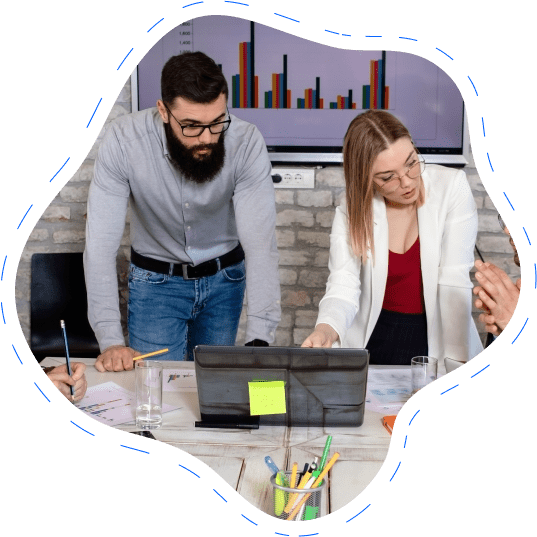 Team collaborating on IT solutions